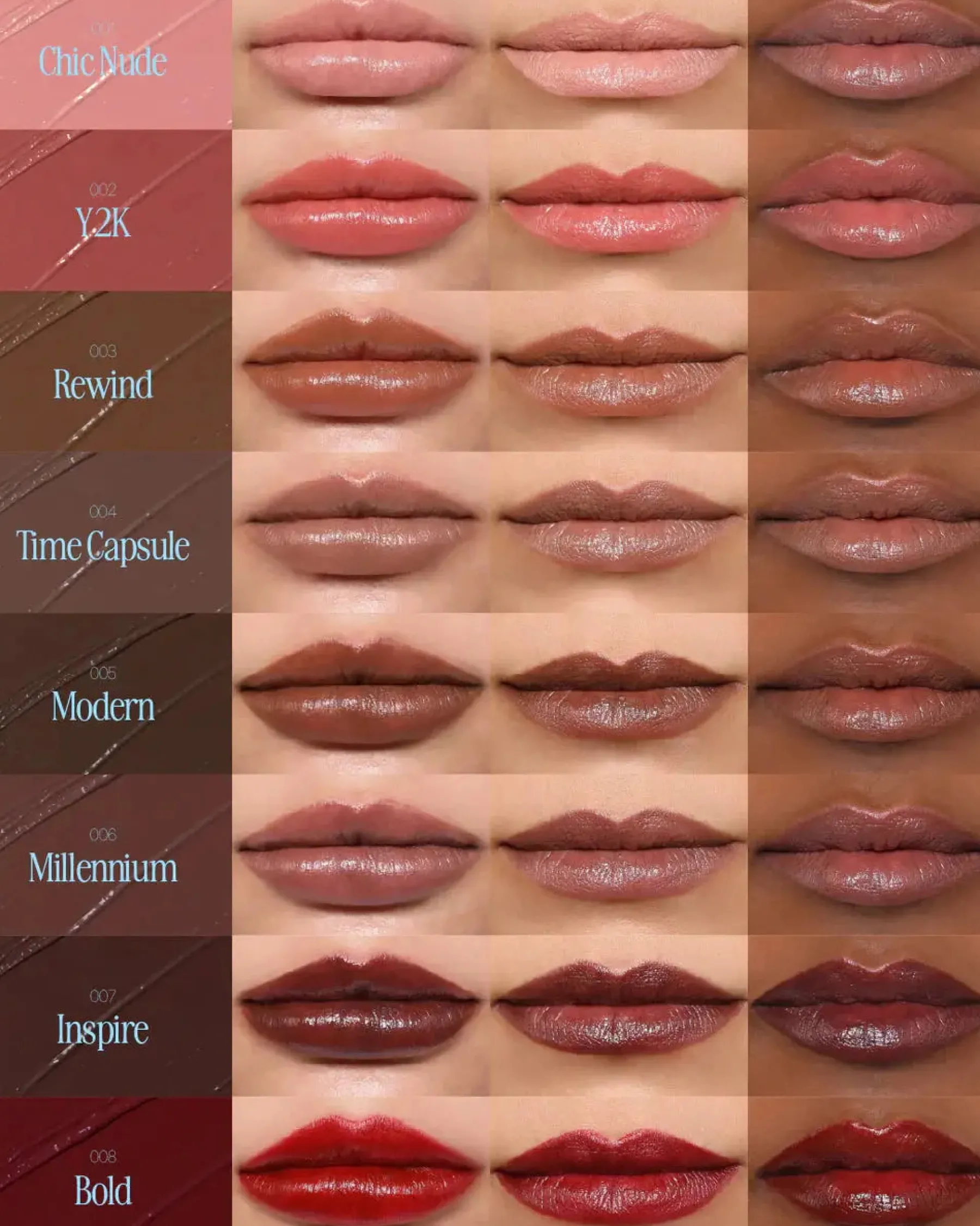 New Chic Satin Lipstick 002 Y2K Lippenstift|Veganer Lippenstifte