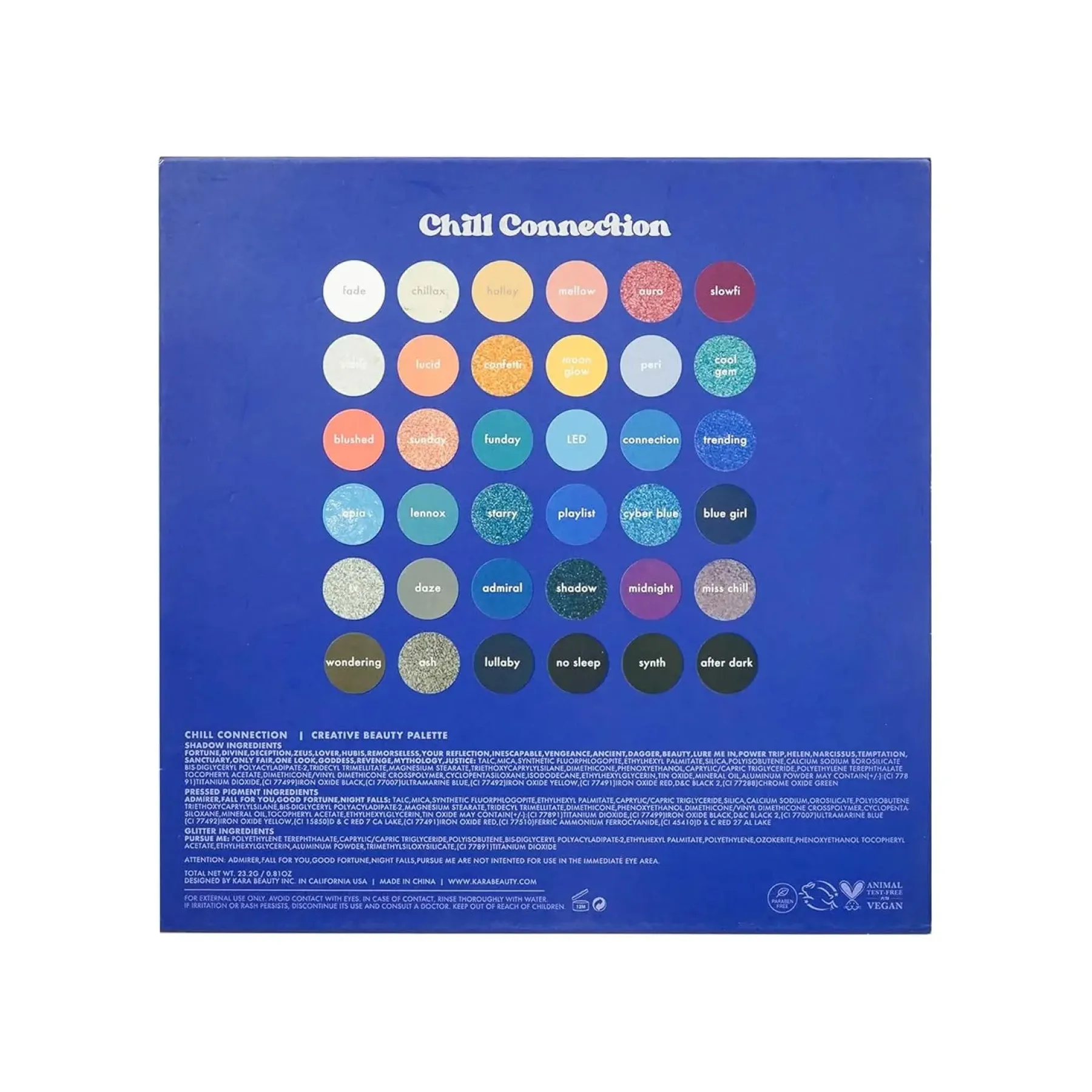 Best Chill Connection 36 Shade Palette Lidschatten