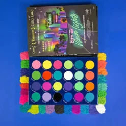 Hot City of Neon Lights 24 Vibrant Pigment & Eyeshadow Palette Lidschatten|Vegane Lidschatten