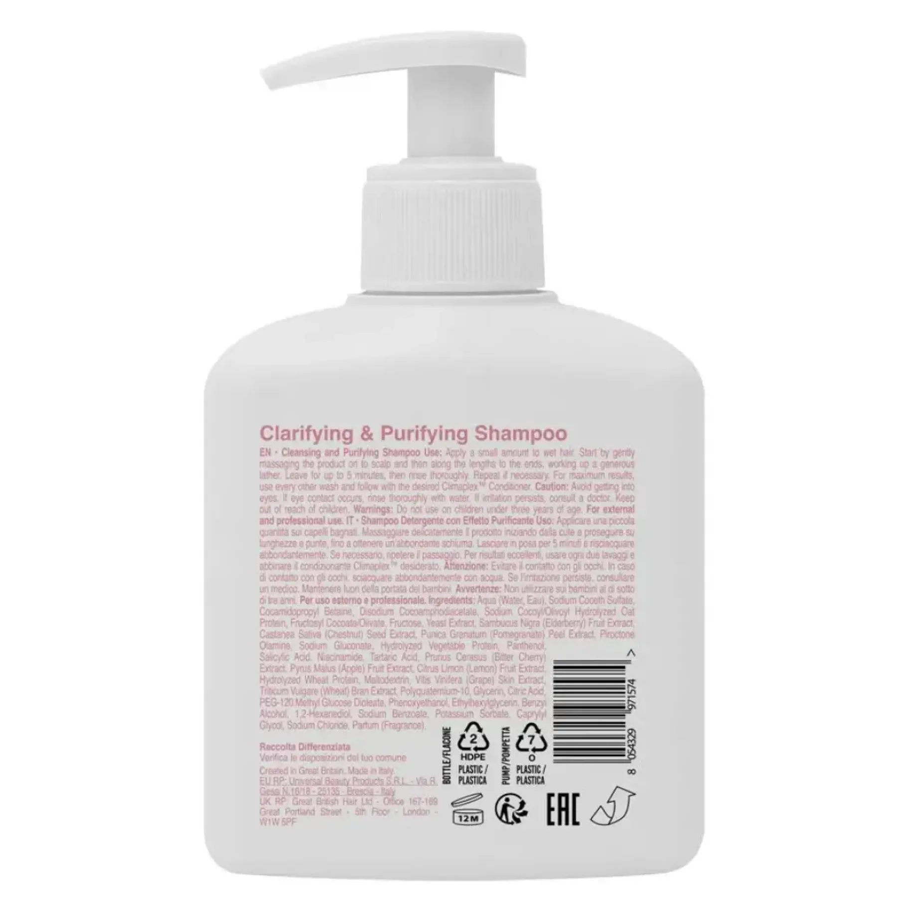 Online Clarifying & Purifying Shampoo Hoofdingrediënt Haircare|Shampoo