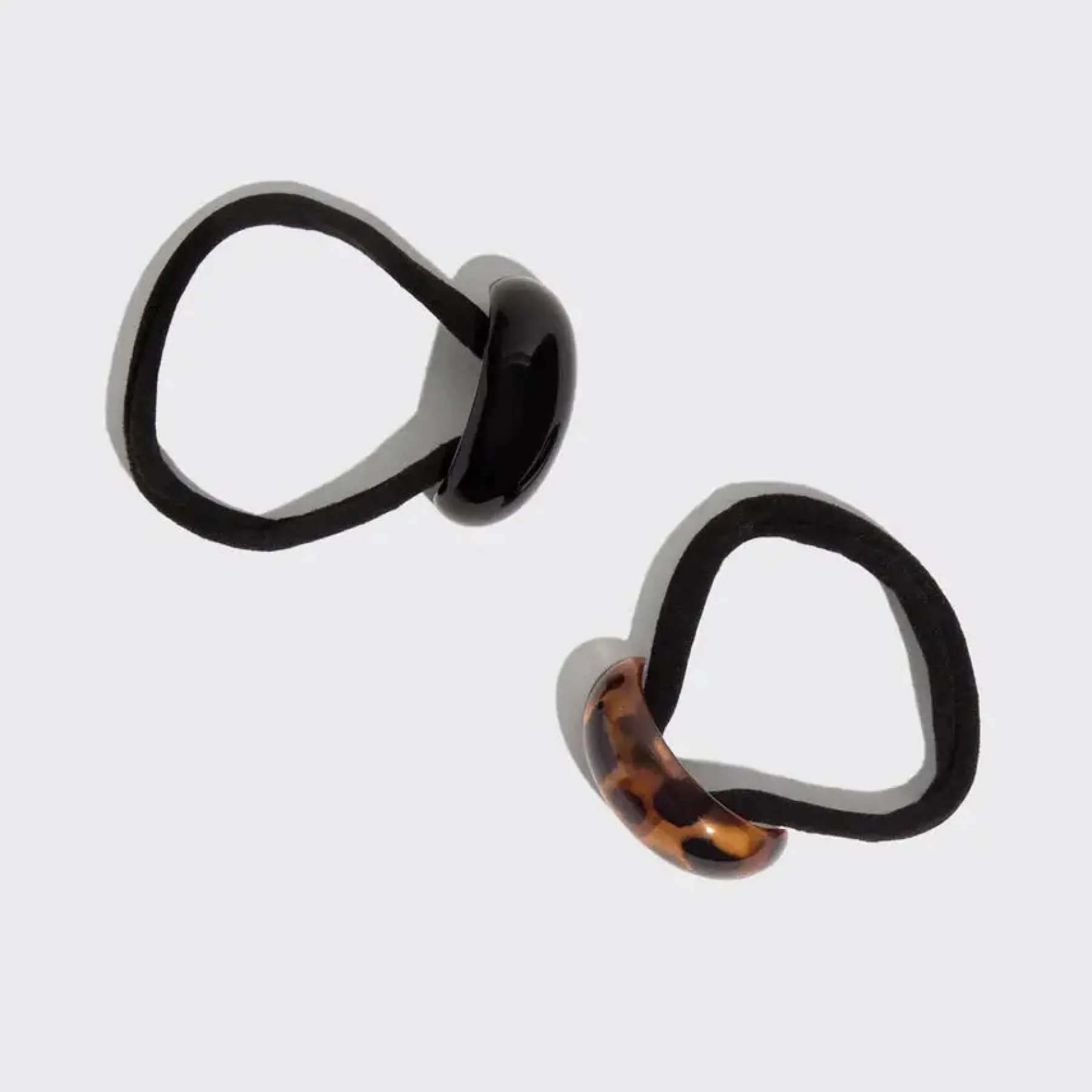 Outlet Cloud Cuffs Black & Tort Small Haargummis