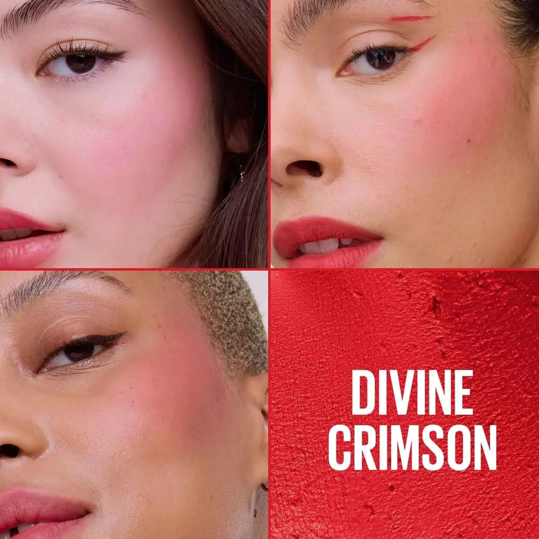 Hot Cloudtopia Blush Cream Divine Crimson Rouge