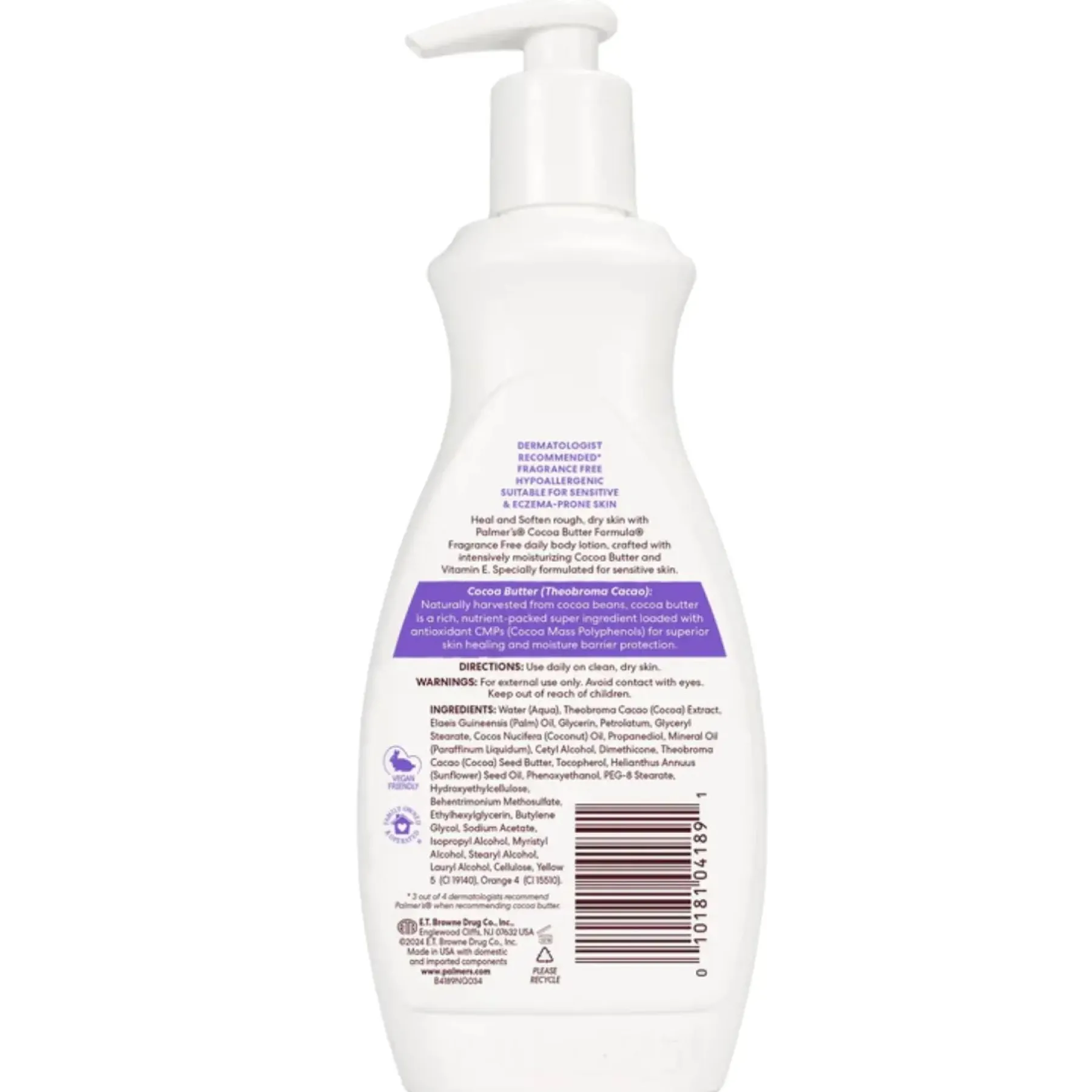 Best Cocoa Butter Formula Lotion Fragrance Free 400 ml Everything Shower|Körperlotion