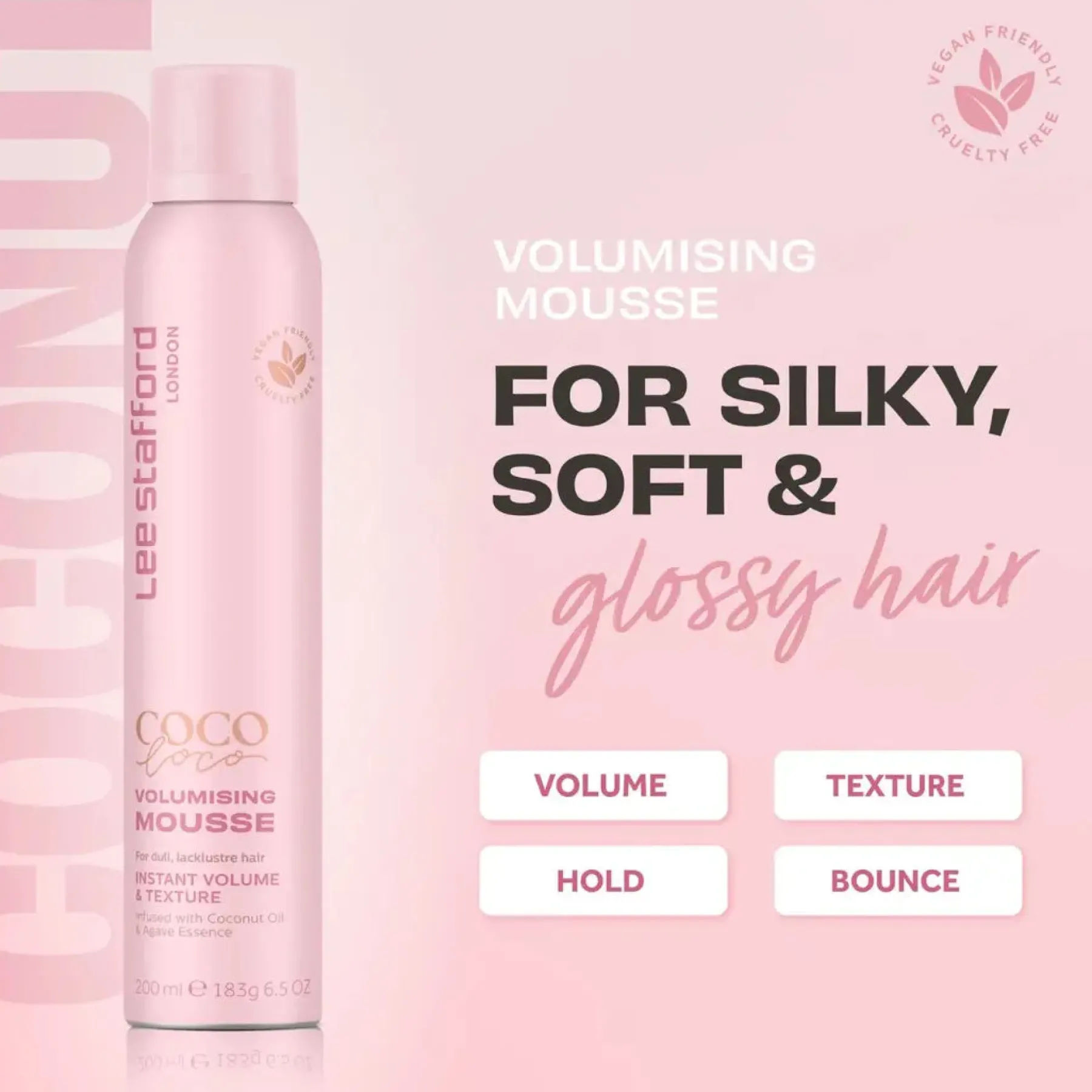 Online CoCo LoCo & Agave Volumising Mousse Haarschaum|Haarprobleem
