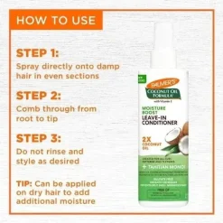 Coconut Oil Formula Moisture Boost Leave In Conditioner Haarprobleem|Conditioner