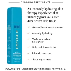 Discount Coconut Water Self Tan Foam Vegan Tanning