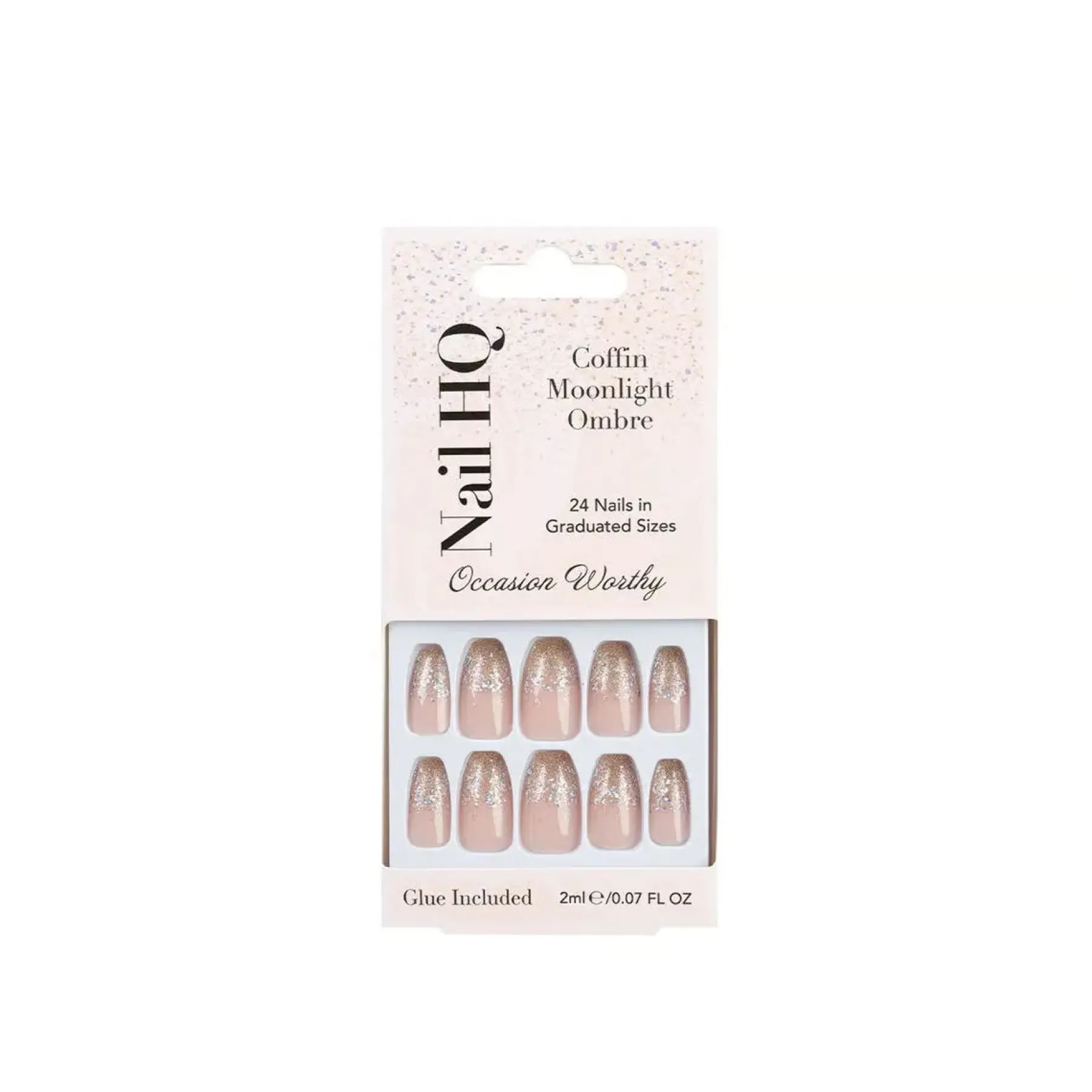 Clearance Coffin Moonlight Ombre Nails Künstliche Nägel|Veganer Nagellack