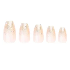 Clearance Coffin Moonlight Ombre Nails Künstliche Nägel|Veganer Nagellack