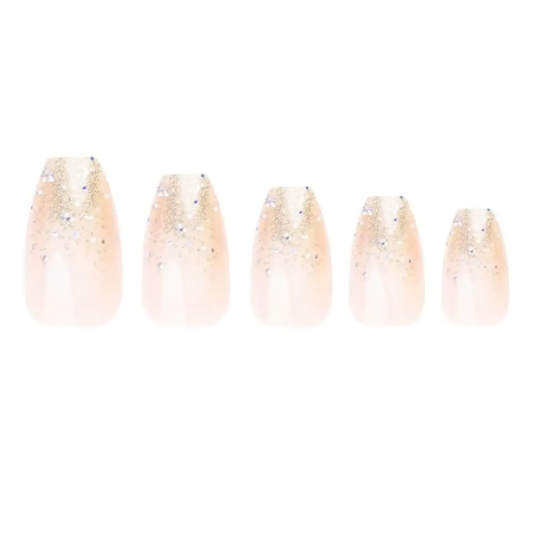 Clearance Coffin Moonlight Ombre Nails Künstliche Nägel|Veganer Nagellack