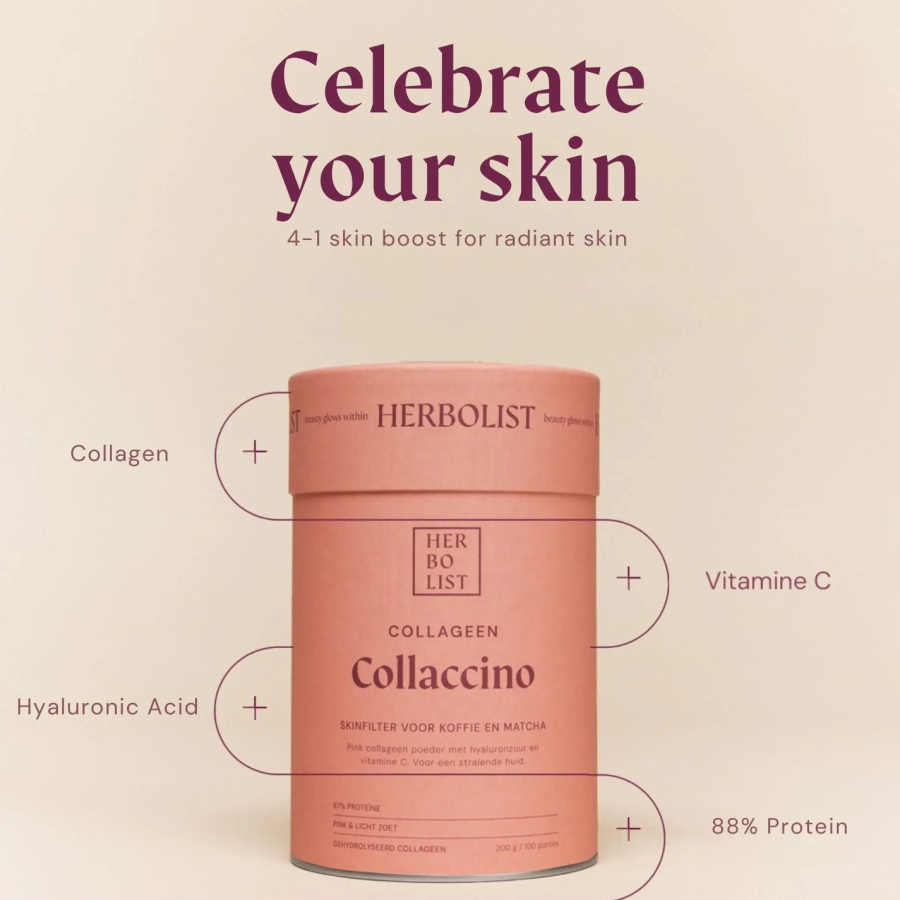 Hot Collagen Powder Collaccino Kollagen|Hauptzutat