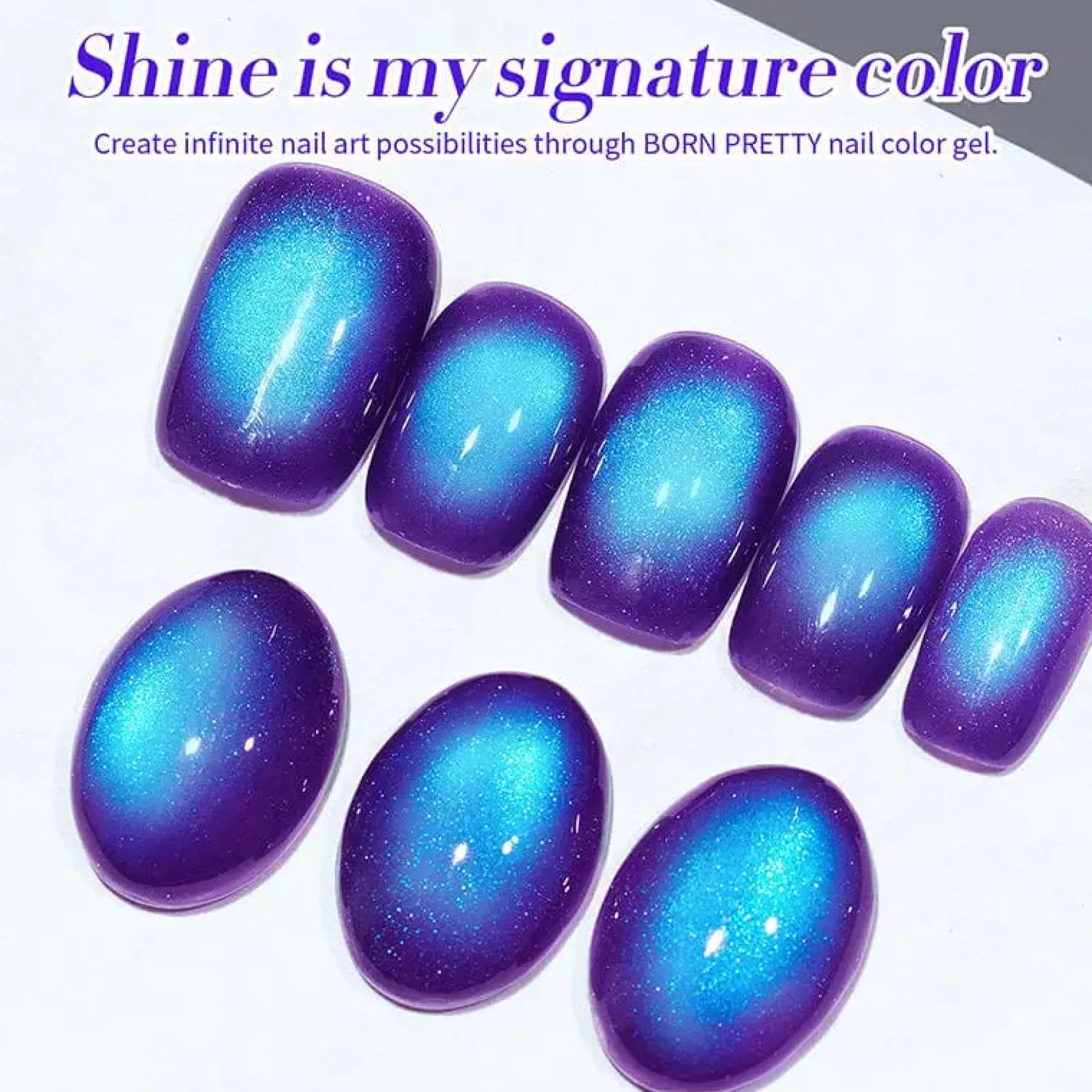 Sale Colored Cat Magnetic Gel Fruit Basket MY297 Blueberry Veganer Nagellack|Cat Eye Gellack