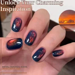 Best Colored Cat Magnetic Gel MY393 Blazing Sky Veganer Nagellack|Cat Eye Gellack
