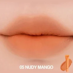 Hot Color Lip Matte 05 Nudy Mango Lippenstift|Korean Makeup