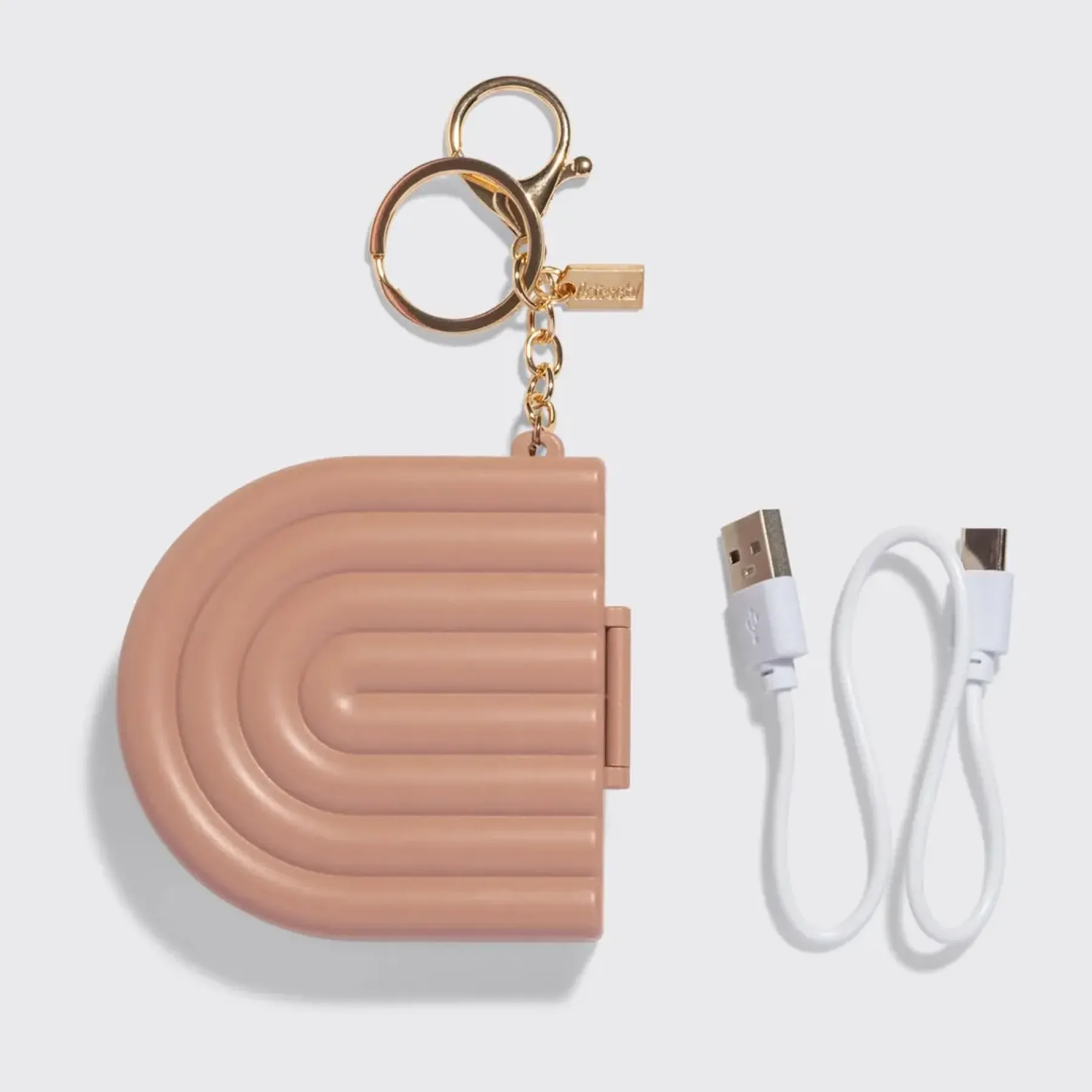 Clearance Compact Mirror Keychain Terracotta Make-Up Spiegel