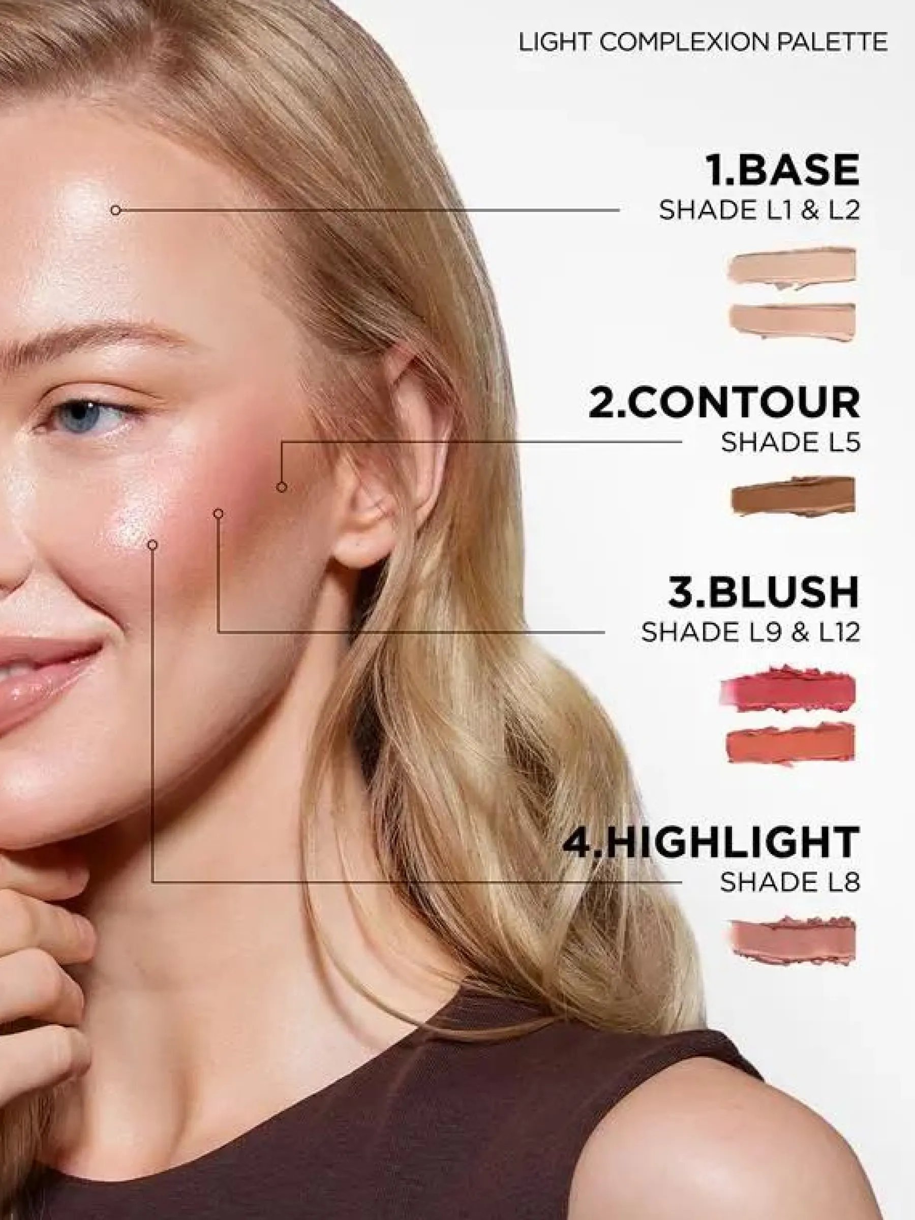 Outlet Complete Canvas Complexion Palette Light Konturieren