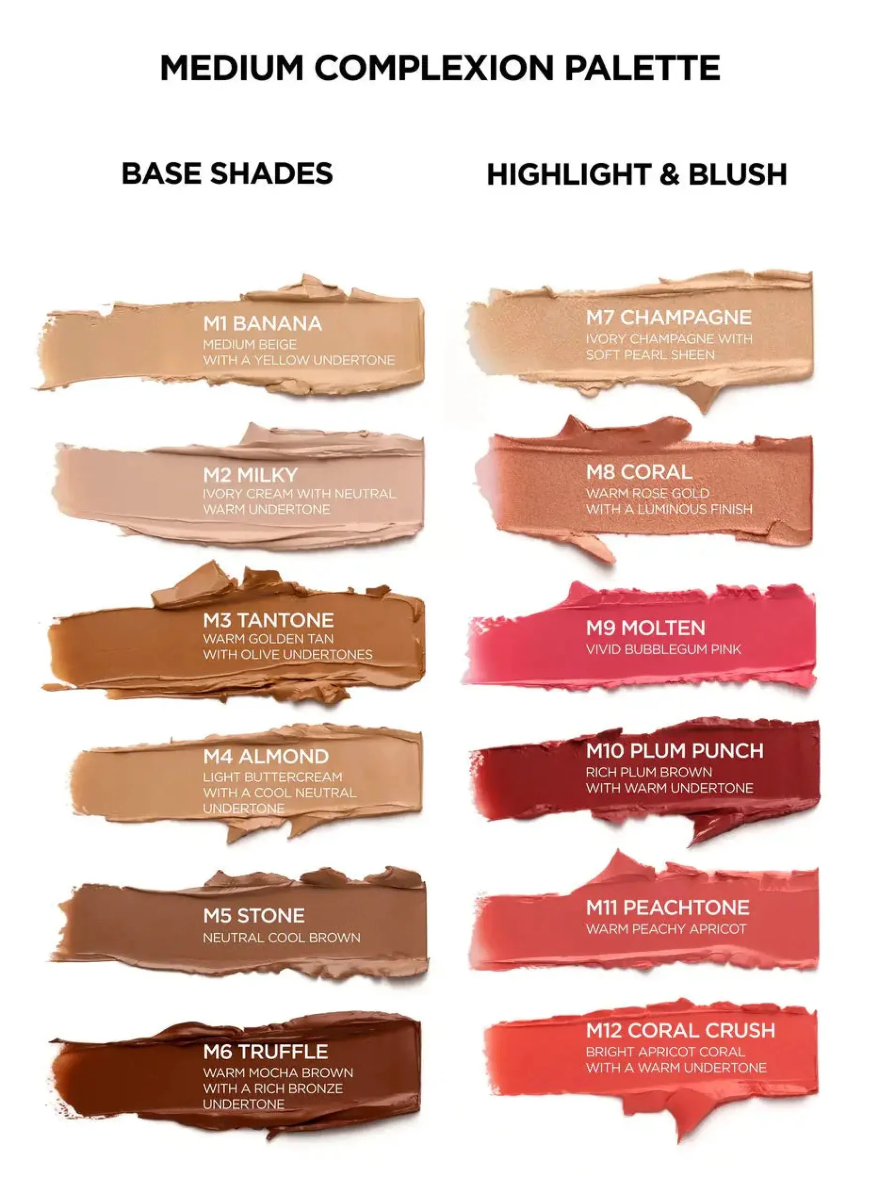 Hot Complete Canvas Complexion Palette Medium Konturieren