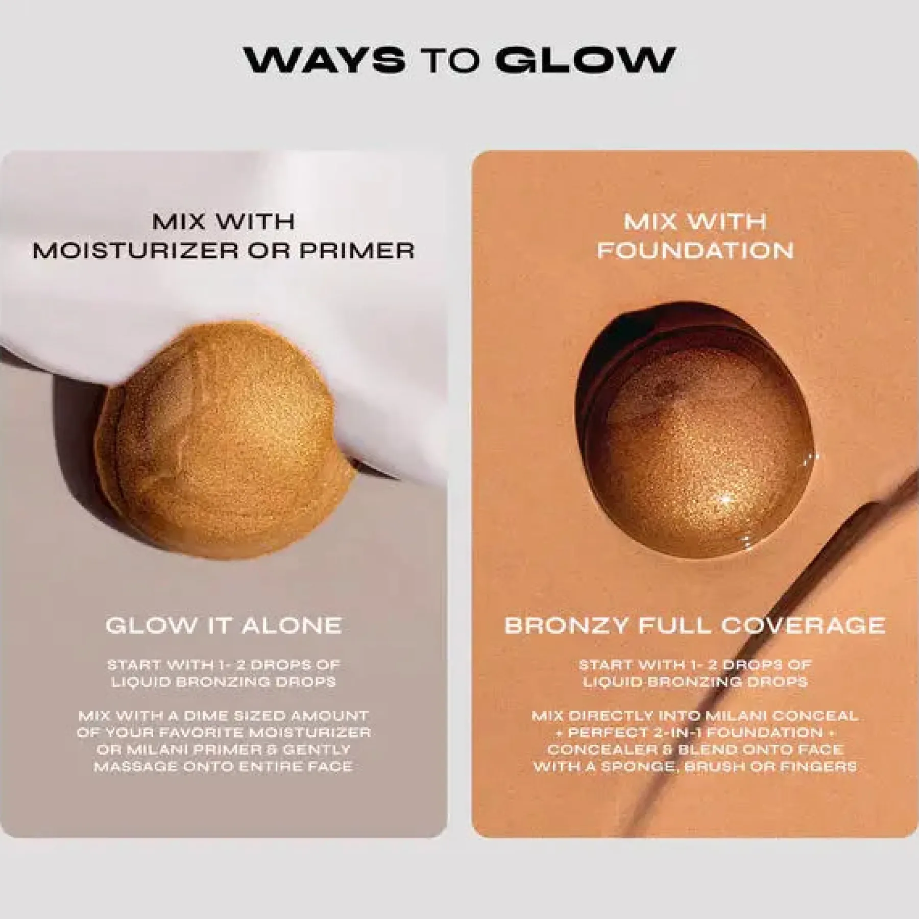 Clearance Conceal + Perfect Sun Kissed Liquid Bronzing Drops 130 Dark Bronzer