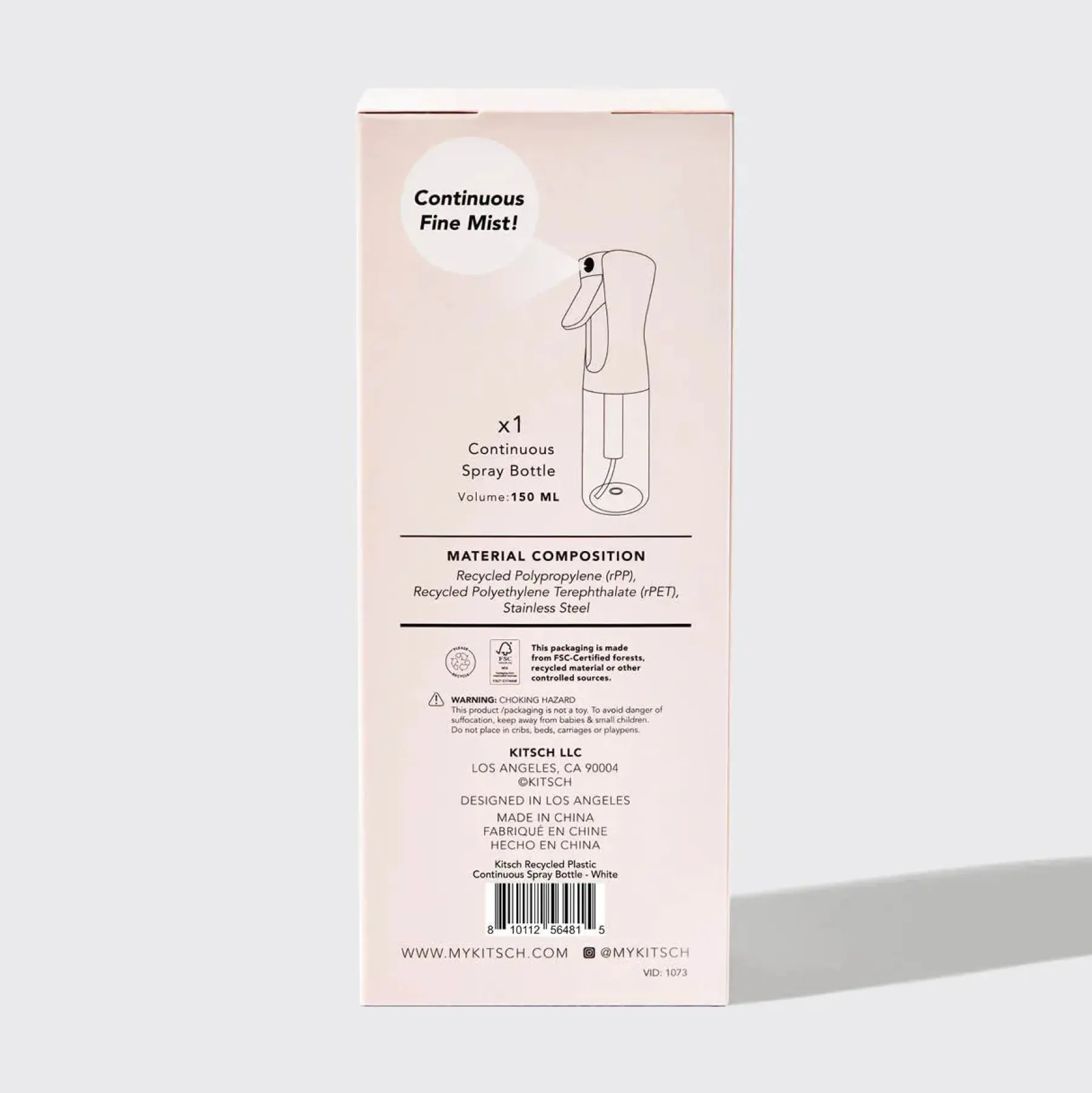 Outlet Continuous Spray White Curly & Coily Accessories