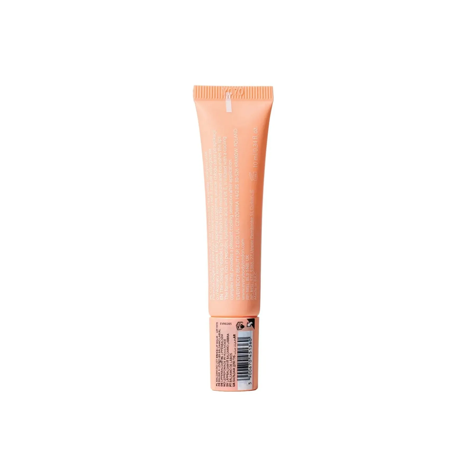 Cooling Peptide Lip Tint Peach Ice Tea Lipgloss|Veganer Lipgloss