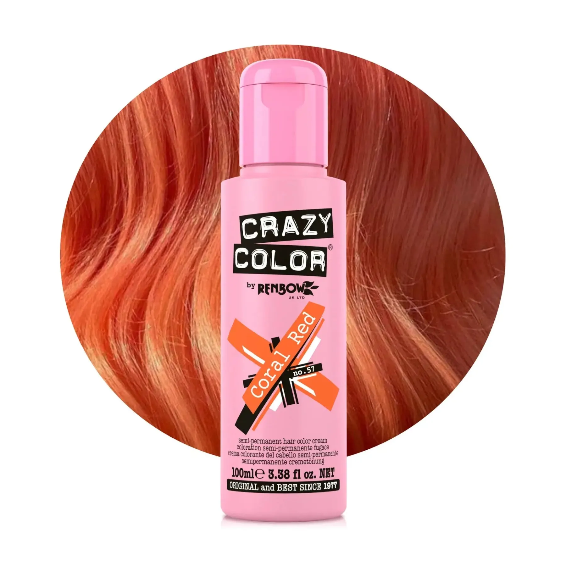 Hot 57 Coral Red Haarfärbemittel