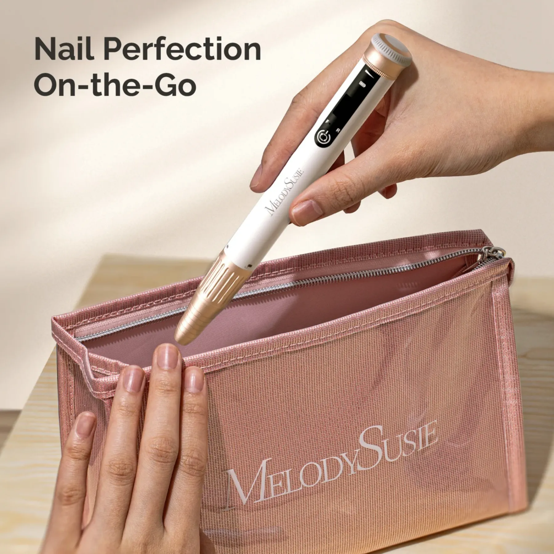 Best Cordless & Stepless Speed Rechargeable Nail Drill SM220G White 1. Nagels Voorbereiden|1. Nagels Voorbereiden