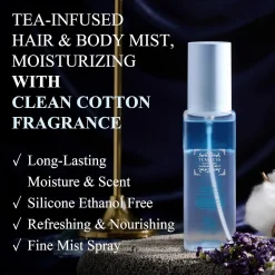 Clearance Cotton Blue Mallow Tea Perfume Hair & Body Mist Everything Shower|Körpermist