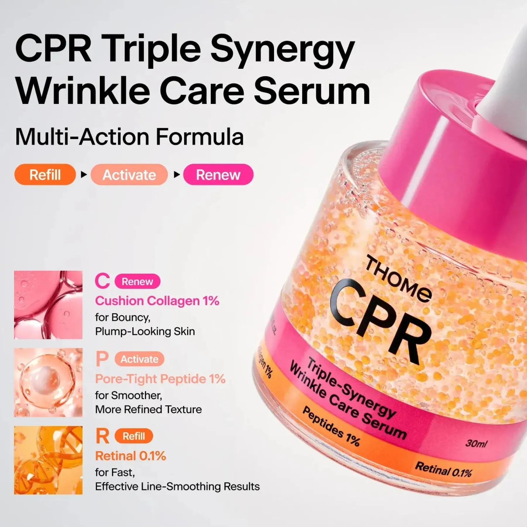 Best CPR Triple-synergy Wrinkle Care Serum Hauptzutat|Problemlösende Seren