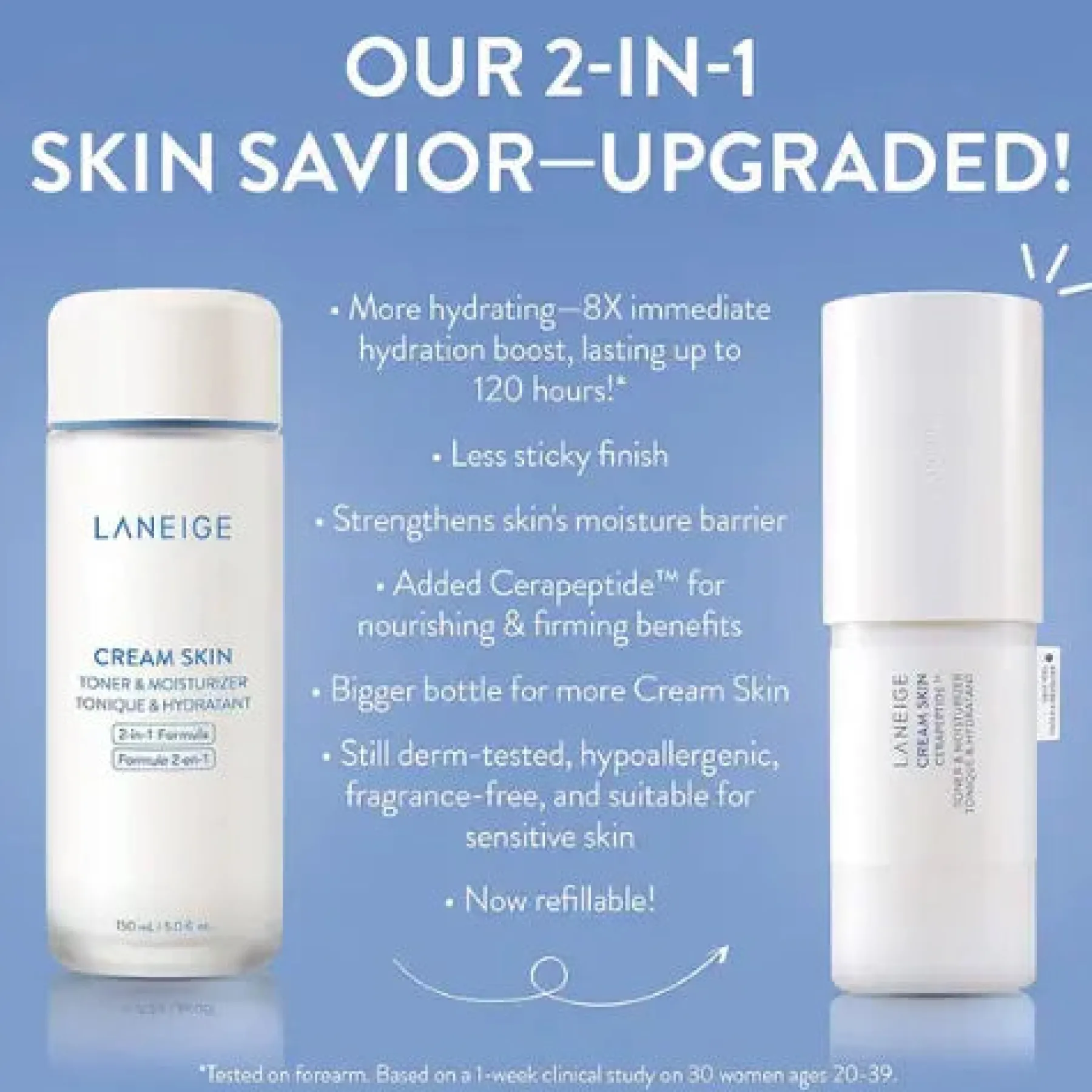 Clearance Cream Skin Refiner Cerapeptide Hauptzutat|Toners