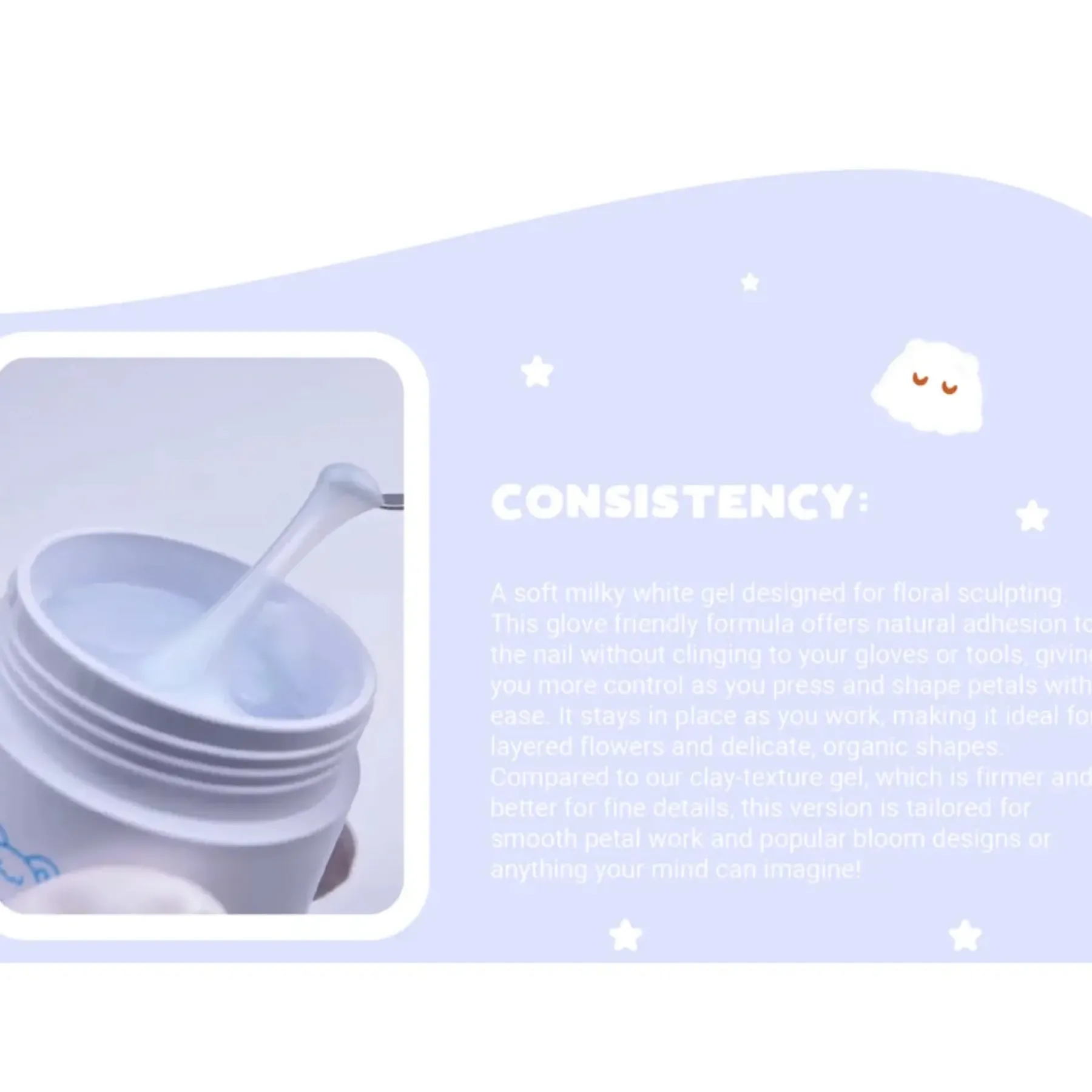 Cris Clay Korean Milky White 3D Gel Veganer Nagellack|5. Gellak
