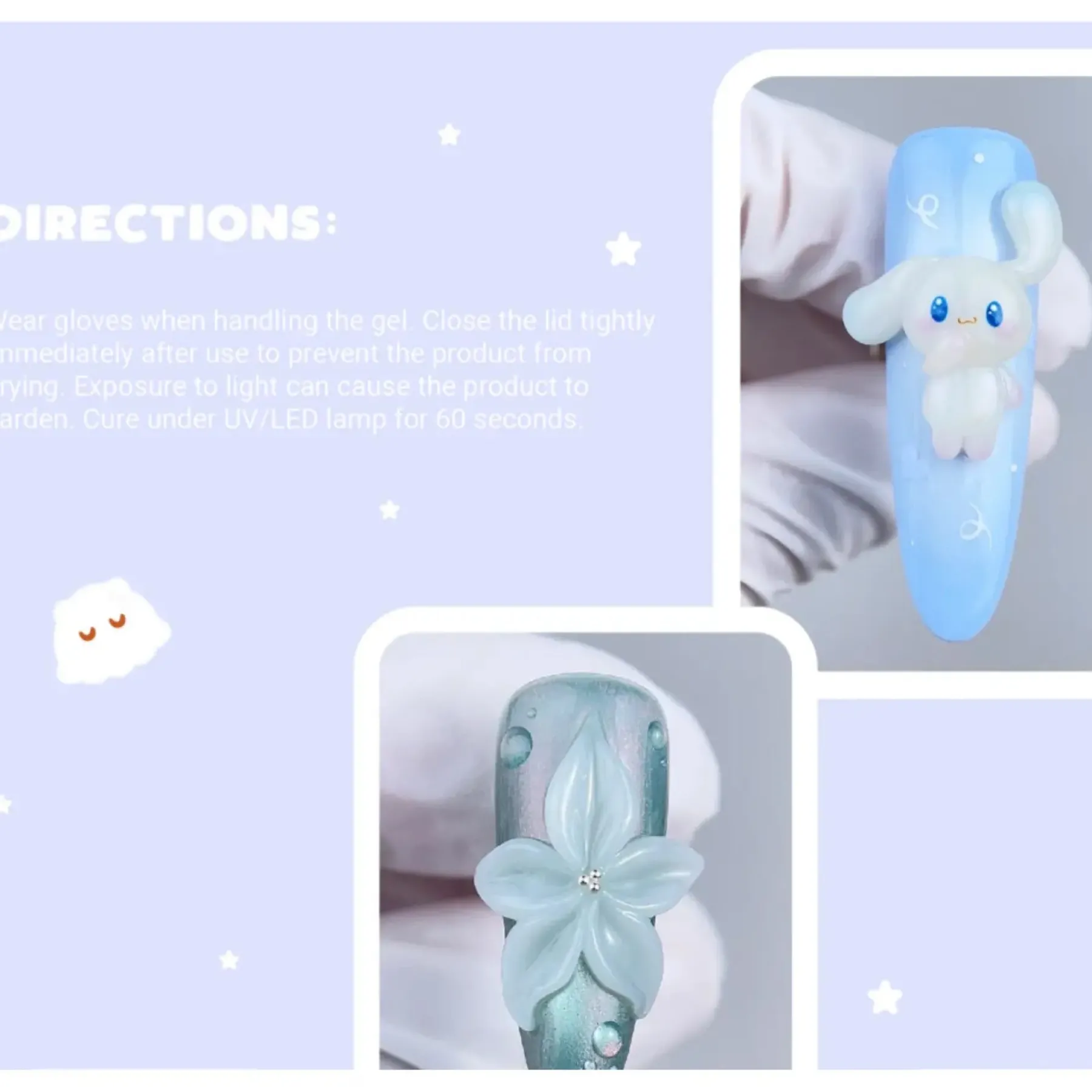 Cris Clay Korean Milky White 3D Gel Veganer Nagellack|5. Gellak