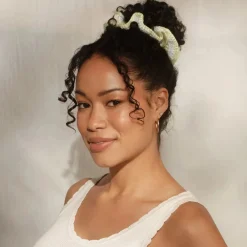 Online Crochet Scrunchie Butter Yellow Haargummis