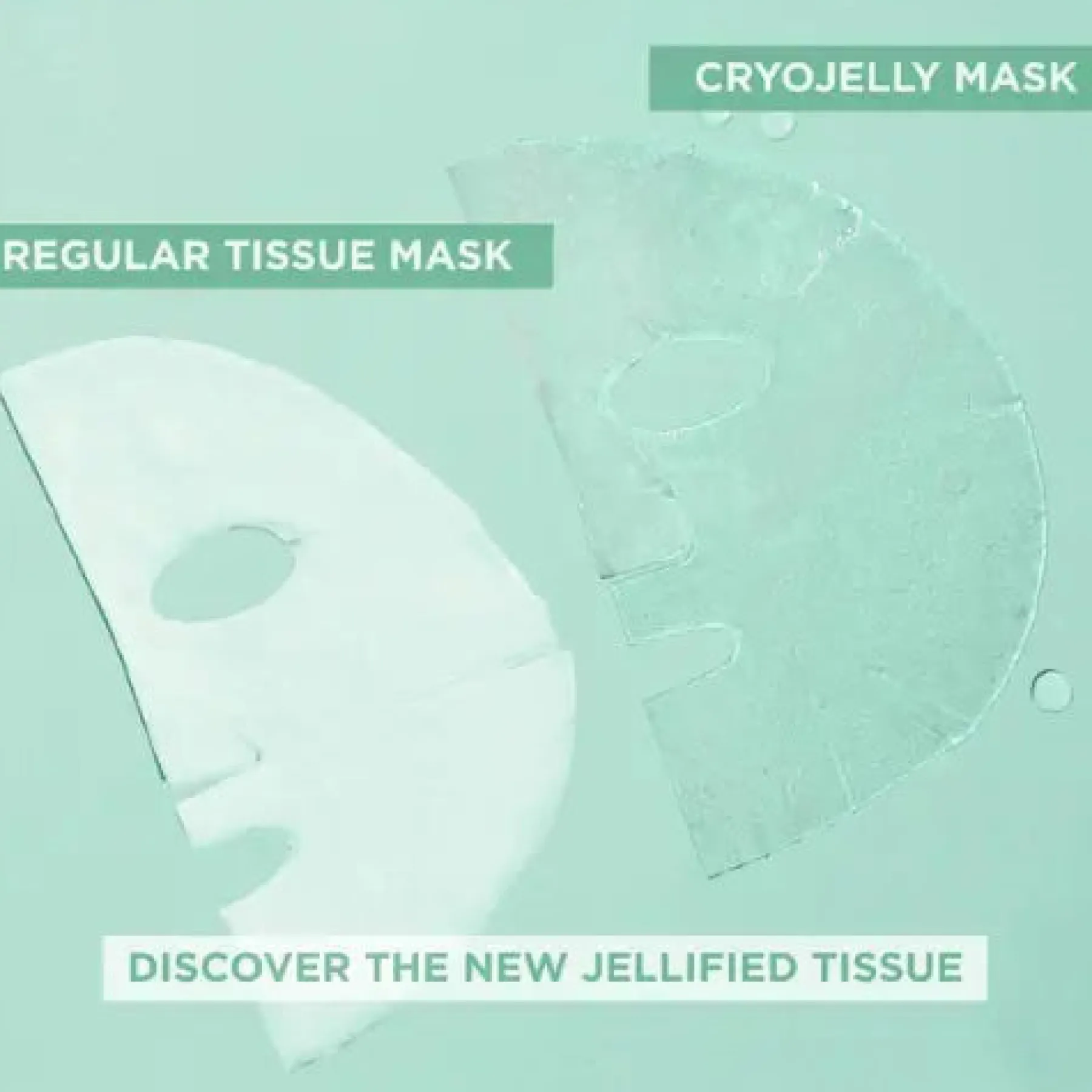 Online Cryo Jelly Anti-Fatigue Face Mask with Hyaluronic Acid Vegan Pflege|Gesichtsmasken