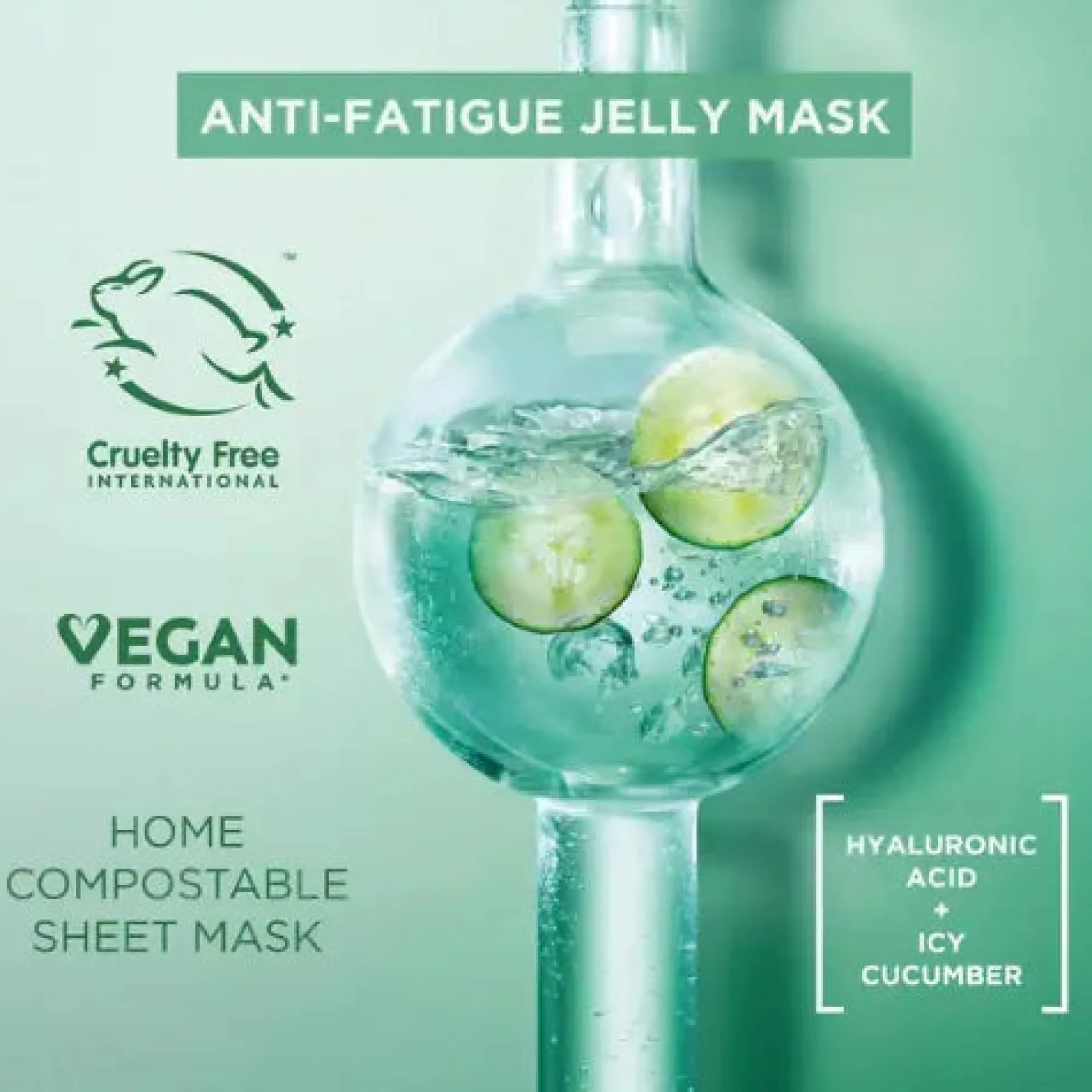 Online Cryo Jelly Anti-Fatigue Face Mask with Hyaluronic Acid Vegan Pflege|Gesichtsmasken