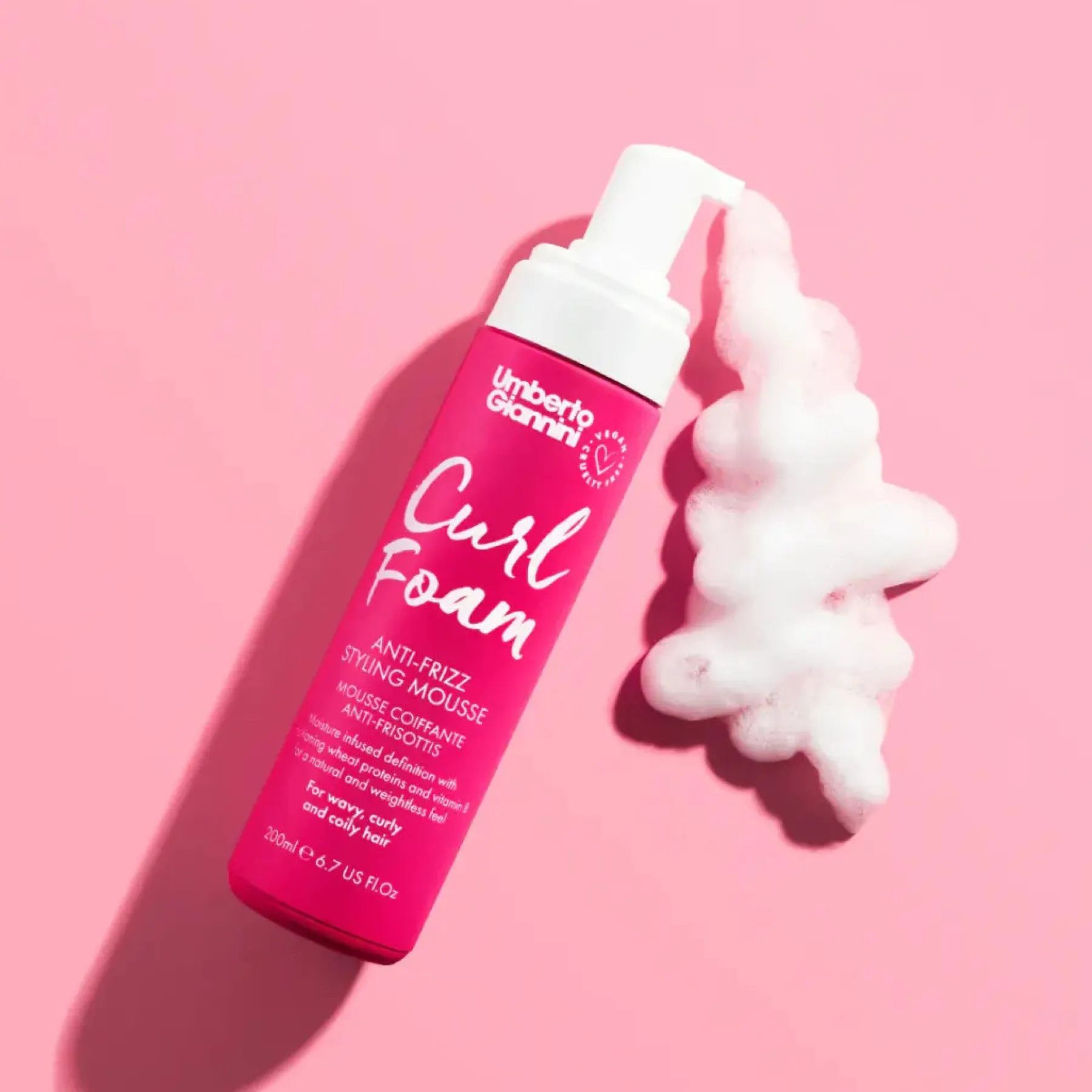 Hot Curl Foam Anti-Frizz Styling Mousse Hauptzutat|Hoofdingrediënt Haircare