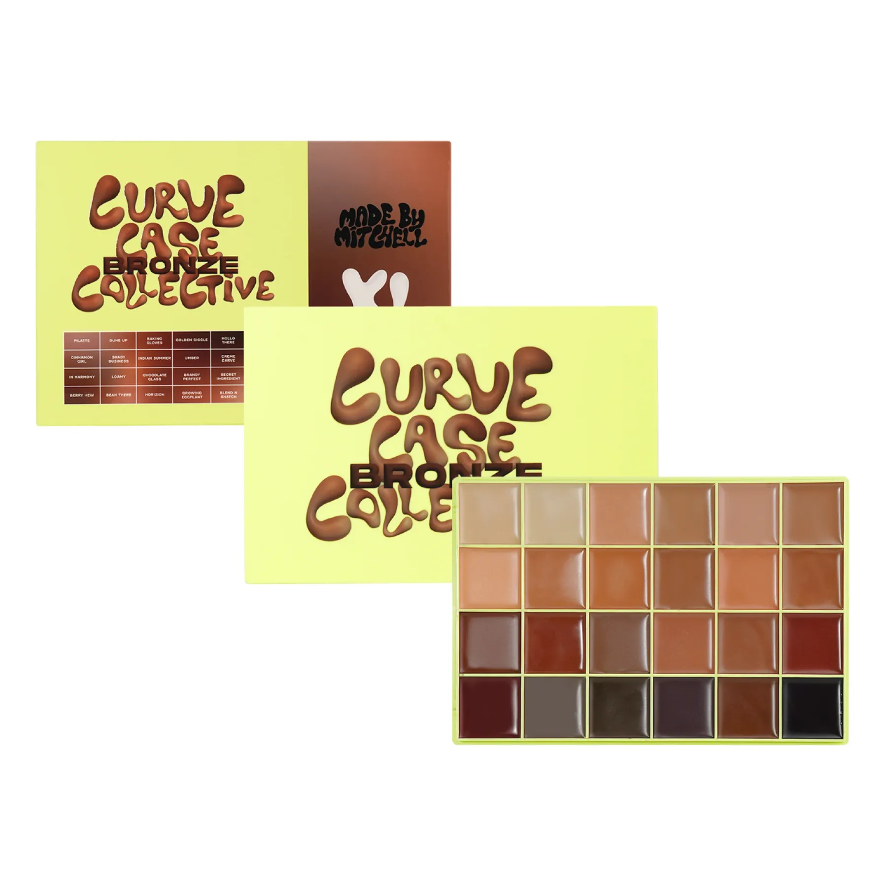 Best Curve Case XL Bronze Cream Bronzer Palette Bronzer