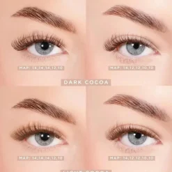 Clearance Dark Cocoa Pre Glued Lashes Set Makeup Sets|Künstliche Wimpern