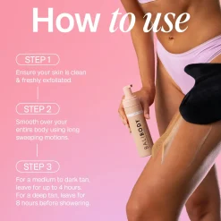 Dark Self Tanning Mousse Vegan Tanning|Tanning Mousse