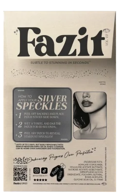 Hot Decolletage Speckles Silver Face Jewels