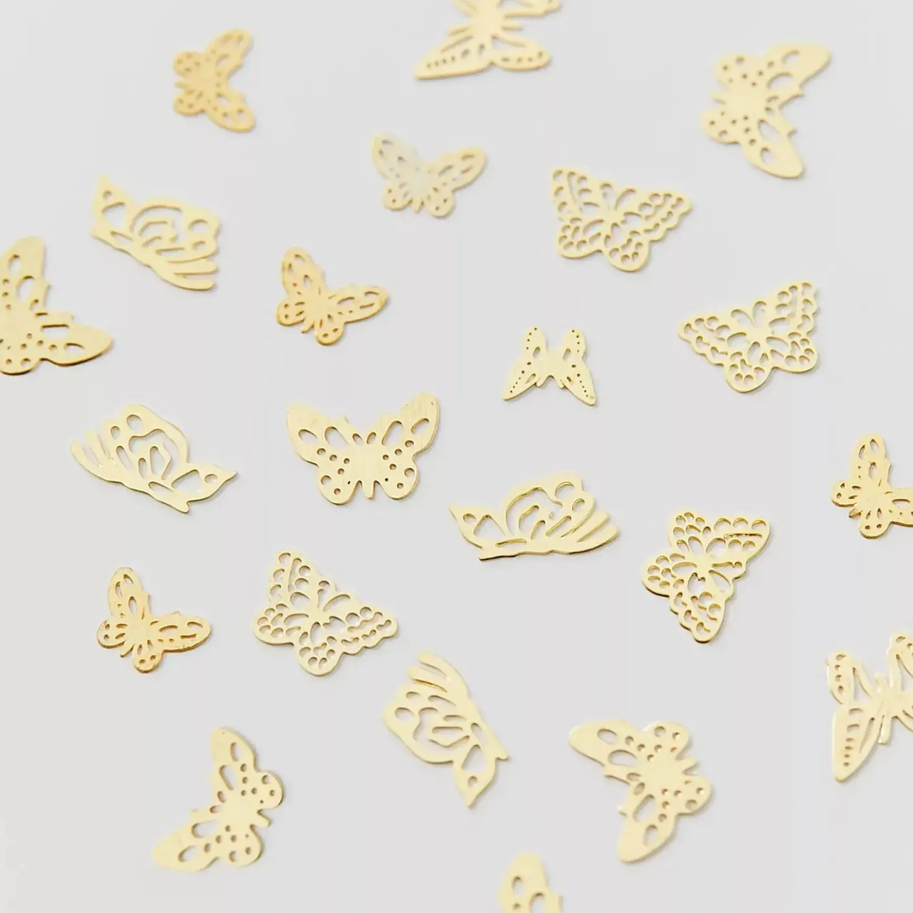 Sale Delicate Butterfly Stud Gold Nagelkunst
