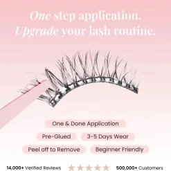 Hot Demi Flare Half Lashes Brown Künstliche Wimpern