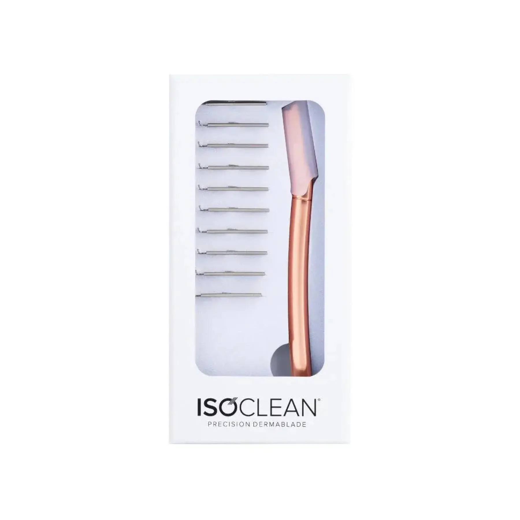 Sale Dermablade With 10 Replacement Blades Rose Gold Dermaplaning