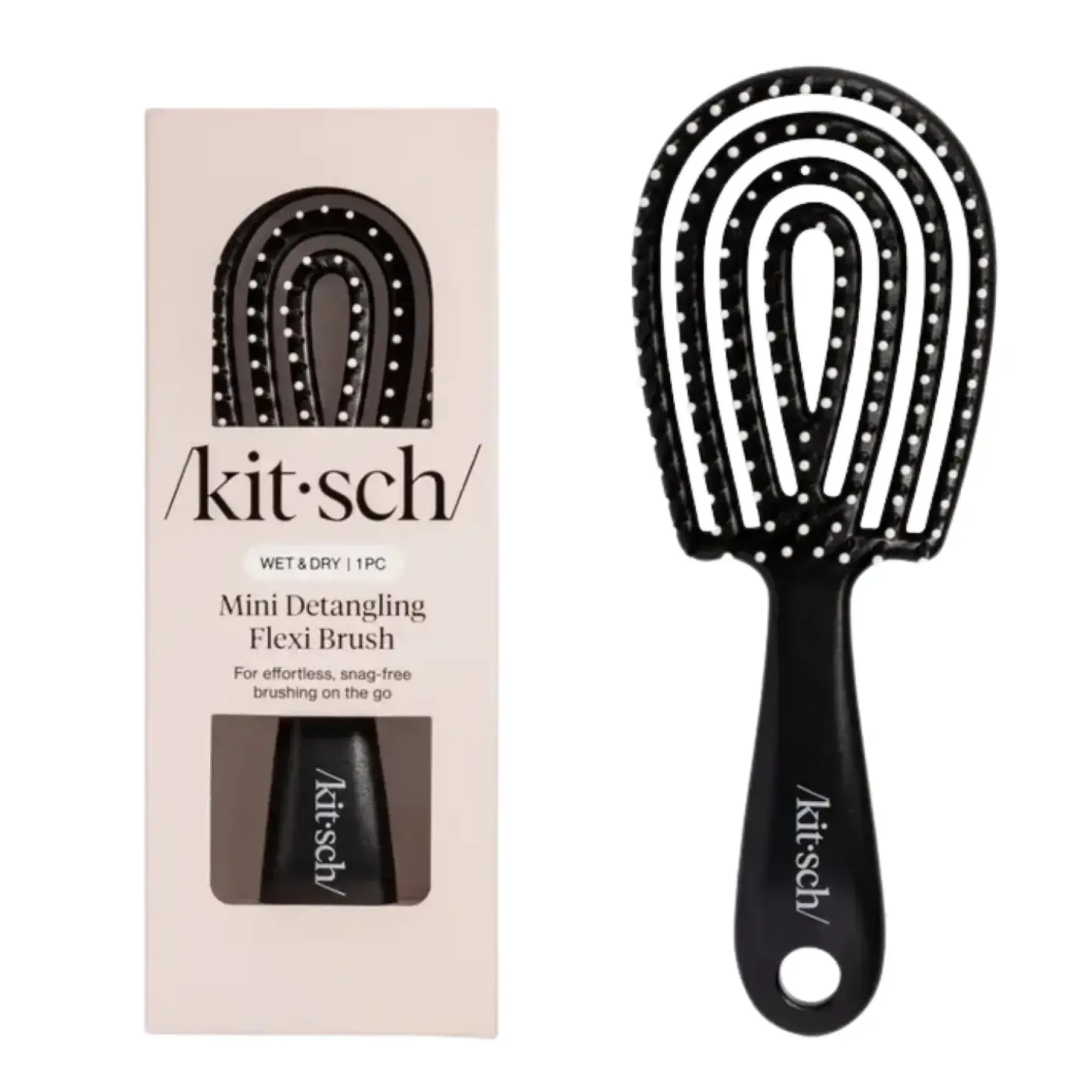 Online Detangling Flexi Brush Mini Black Hair Growth|Curly & Coily Accessories