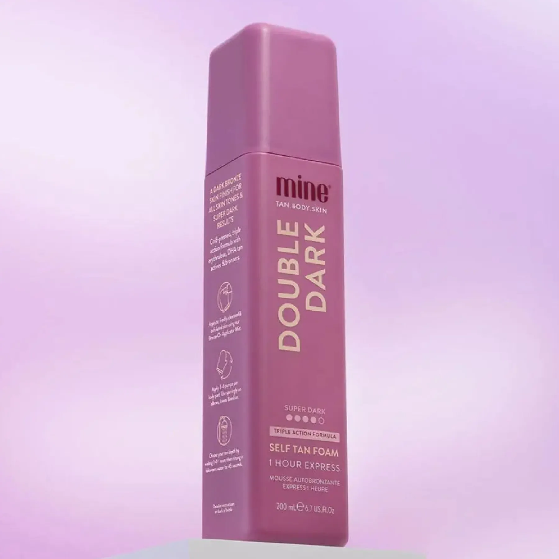 Online Double Dark Self Tan Foam Vegan Tanning|Tanning Mousse
