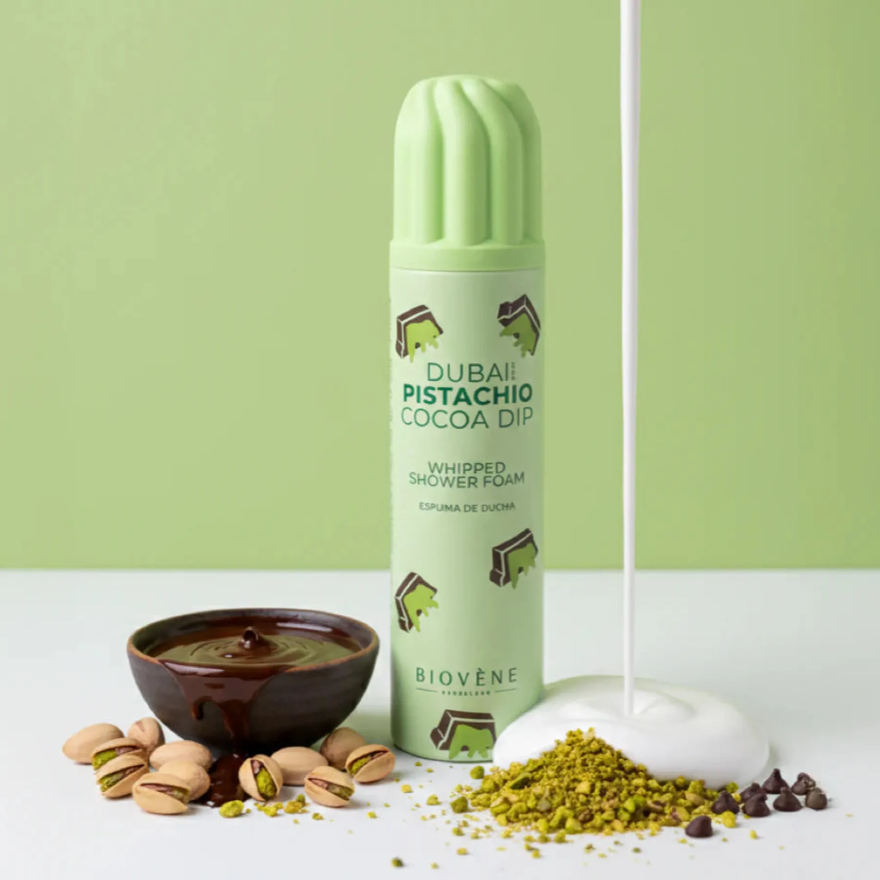 Clearance Dubai Pistachio Cocoa Dip Whipped Shower Foam Vegan Pflege|Hautprobleme