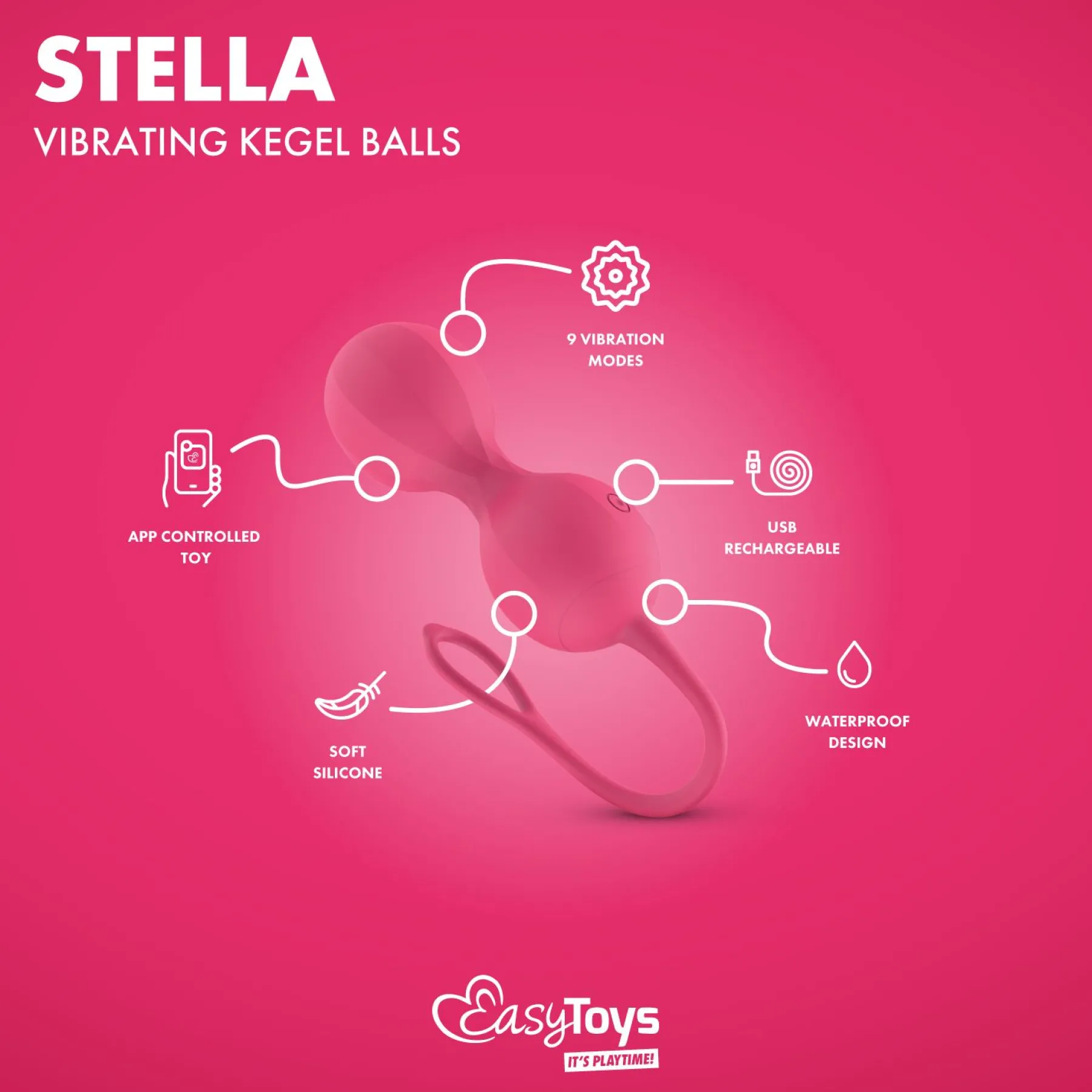 Best EasyConnect Vibrerende Kegel Balletjes AppControlled Intimität