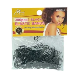 Elastic Rubberbands Black Curly & Coily Accessories|Haargummis
