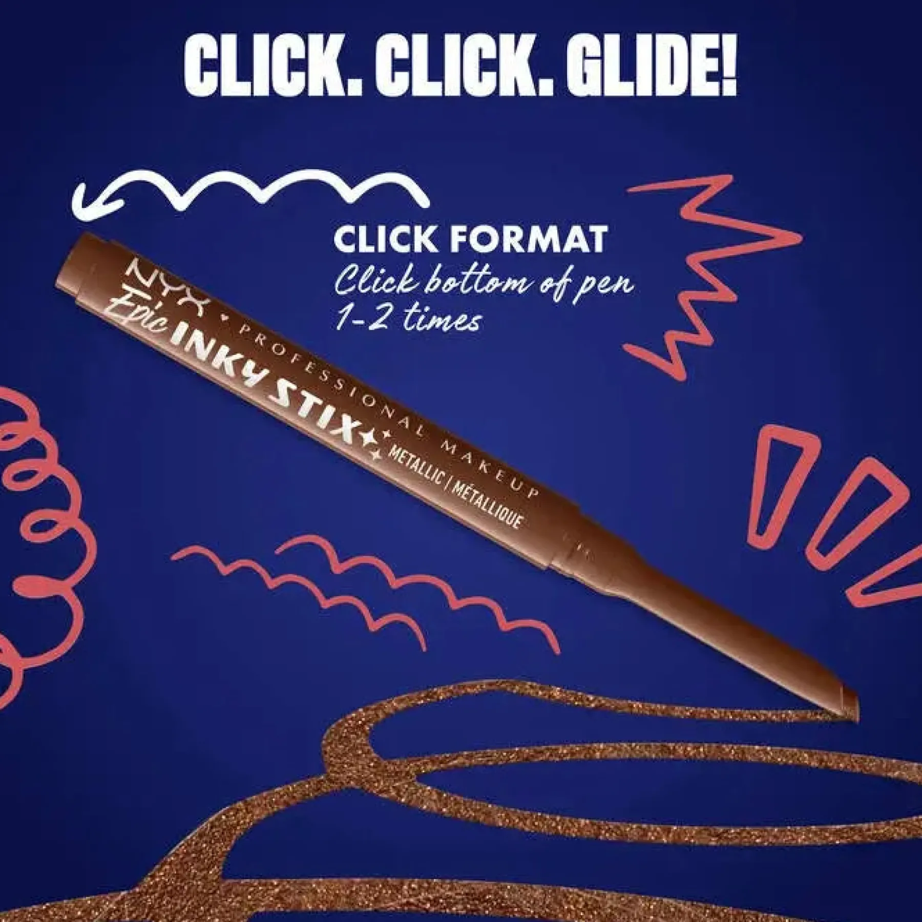 Epic Inky Stix Eyeliner Kinetic Copper Vegan Eyeliner|Eyeliner