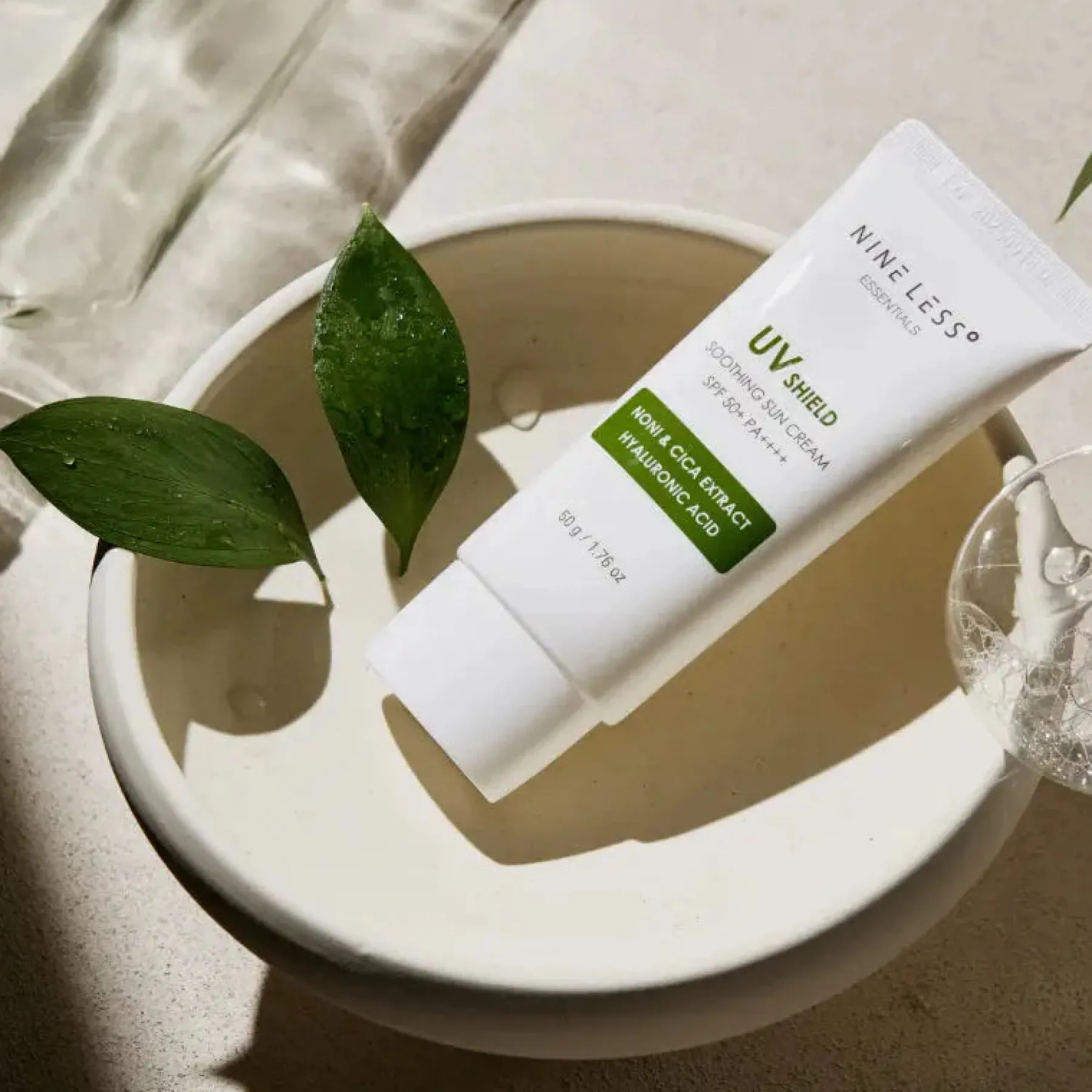 Essentials UV Shield Soothing Sun Cream SPF 50+ PA++++ Hauptzutat|Vegan Tanning