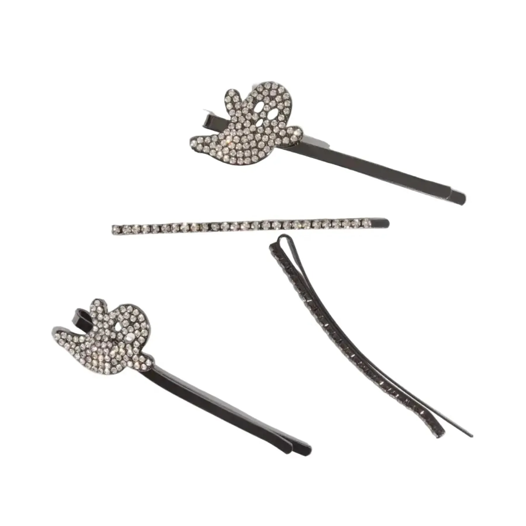 Hot Extra Long Metal Rhinestone Bobby Pins Ghost Haarspangen & -Clips
