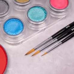 Face Paint Brush Set Round 2/4/6 Tön Mehr|Spezialeffekte Pinsel